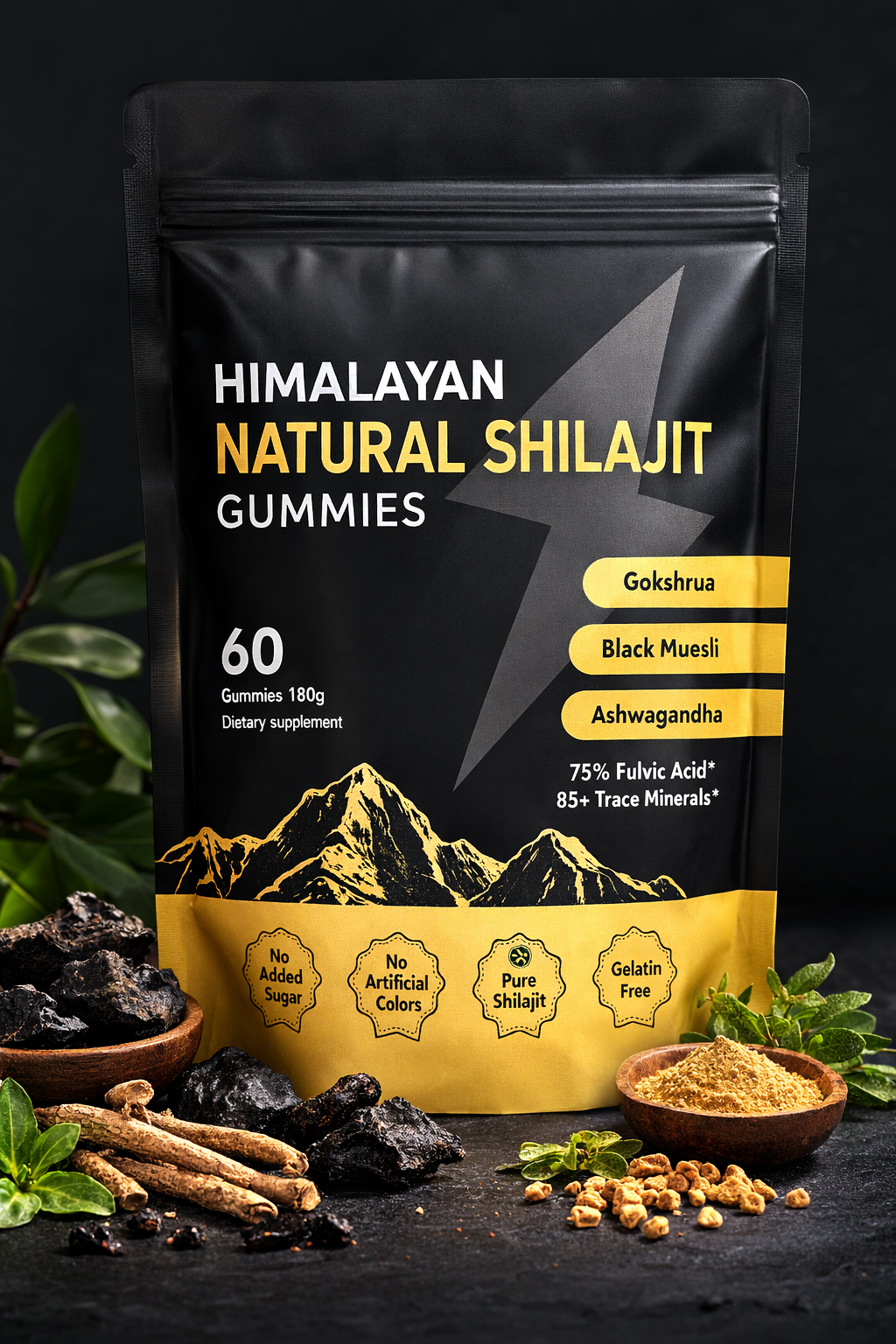 Himalayan Natural Shilajit Gummies – 3000mg